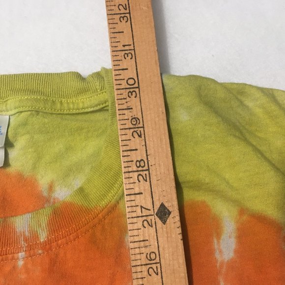 #HH Port & Company Peach Love & Cure Dream Love Tie Dye Multicolor T Shirt 2XL - Picture 5 of 8